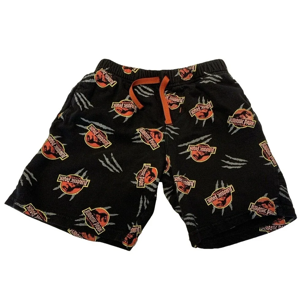 Jurassic Park Boys Youth Pajama Lounge Shorts 10/11 Dinosaur